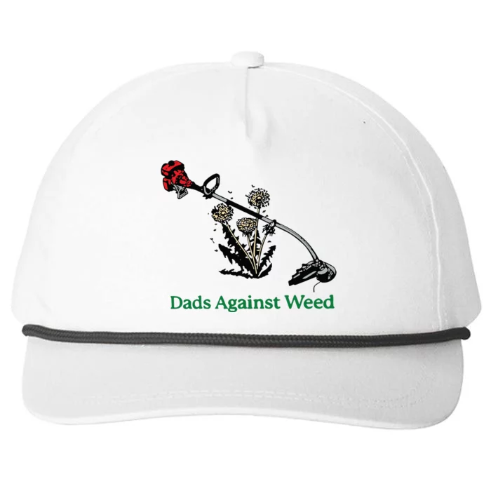 Dads Against Weed Funny Snapback Five-Panel Rope Hat