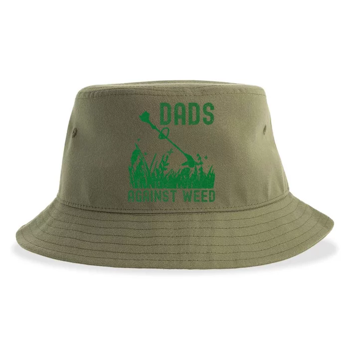 Dads Against Weed Lawn Mowing Sustainable Bucket Hat