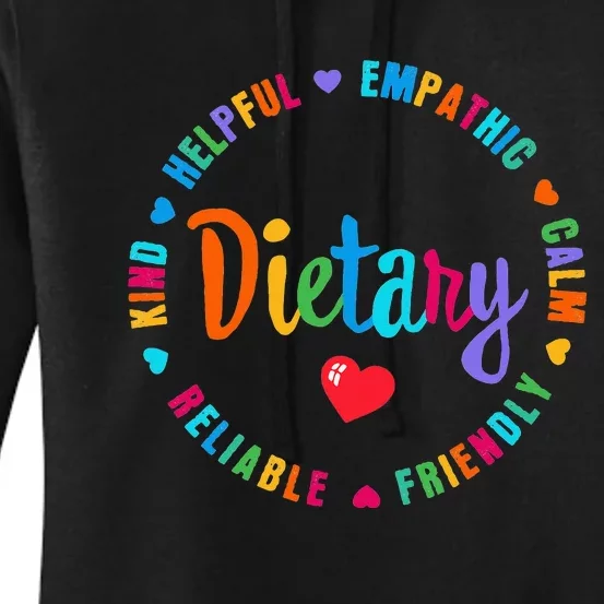 Dietary Appreciation Week healthcare workers Dietitian Women's Pullover Hoodie