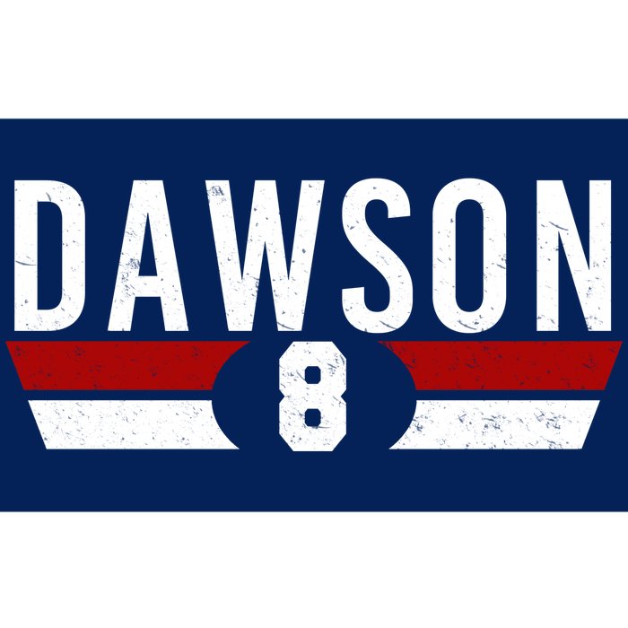 Dawson 8 Vintage Baseball Player Bumper Sticker