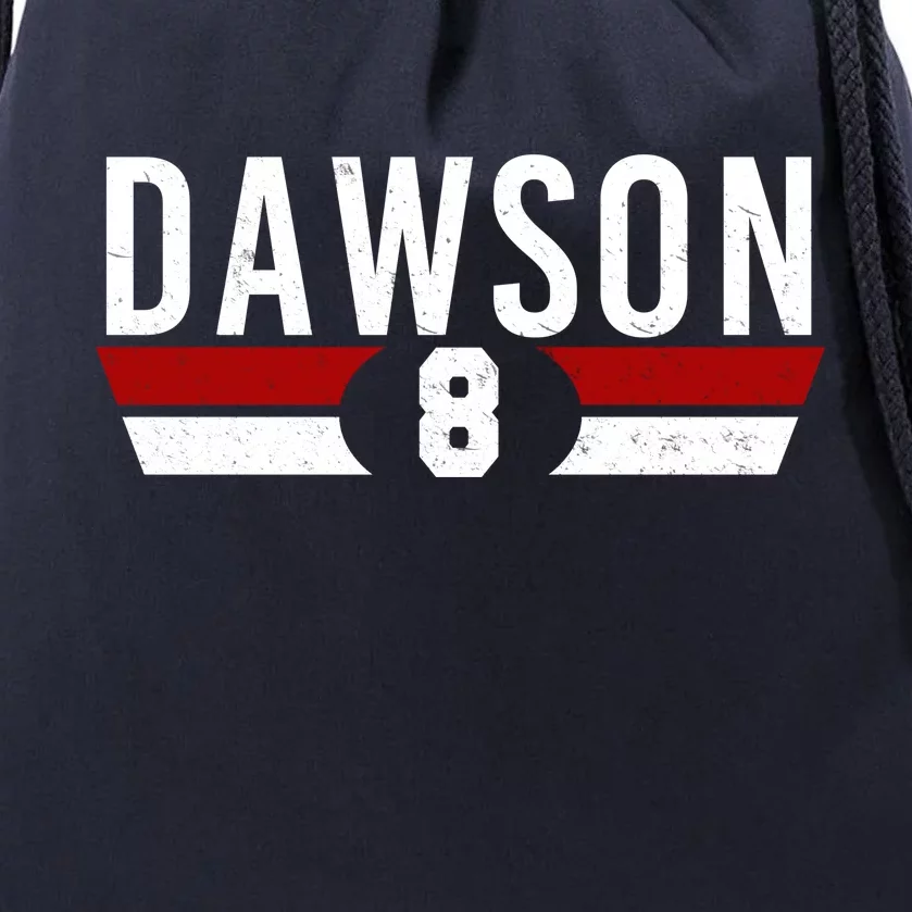 Dawson 8 Vintage Baseball Player Drawstring Bag