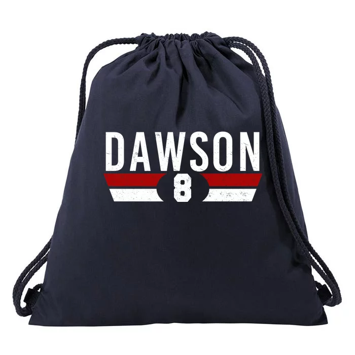 Dawson 8 Vintage Baseball Player Drawstring Bag