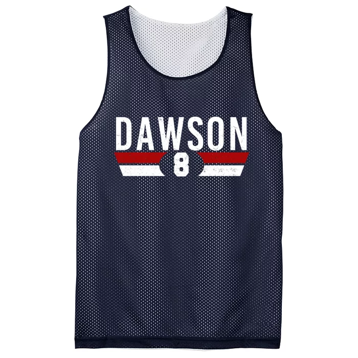 Dawson 8 Vintage Baseball Player Mesh Reversible Basketball Jersey Tank