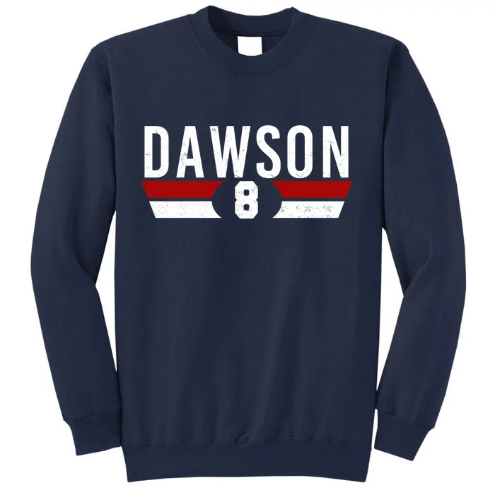 Dawson 8 Vintage Baseball Player Tall Sweatshirt