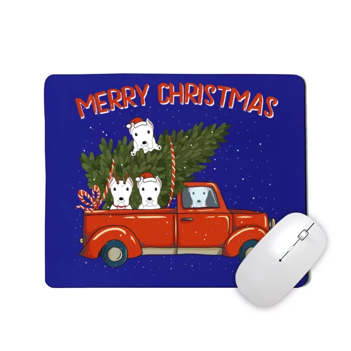 Dogo Argentino Xmas Vintage Red Pickup Meaningful Gift Mousepad