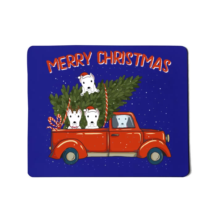 Dogo Argentino Xmas Vintage Red Pickup Meaningful Gift Mousepad