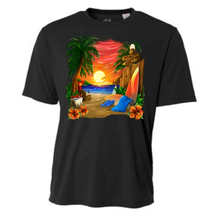 Day at the Beach Cooling Performance Crew T-Shirt