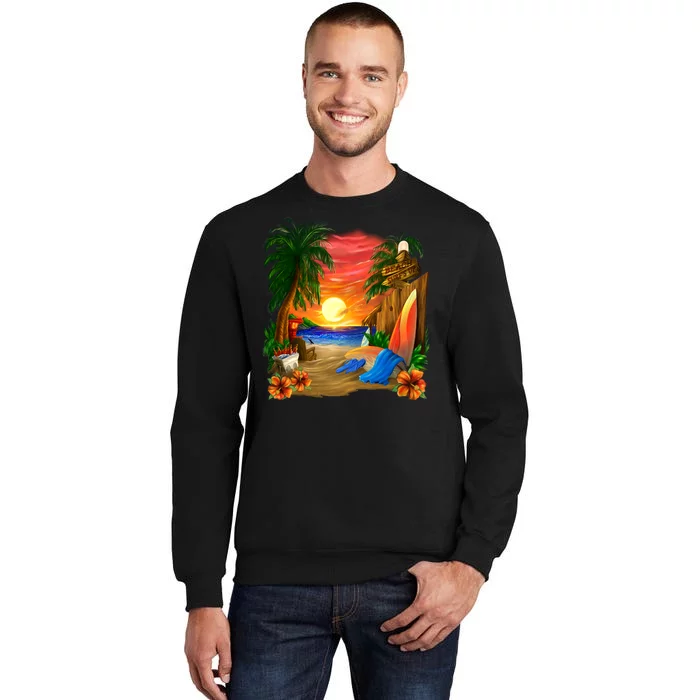 Day at the Beach Tall Sweatshirt