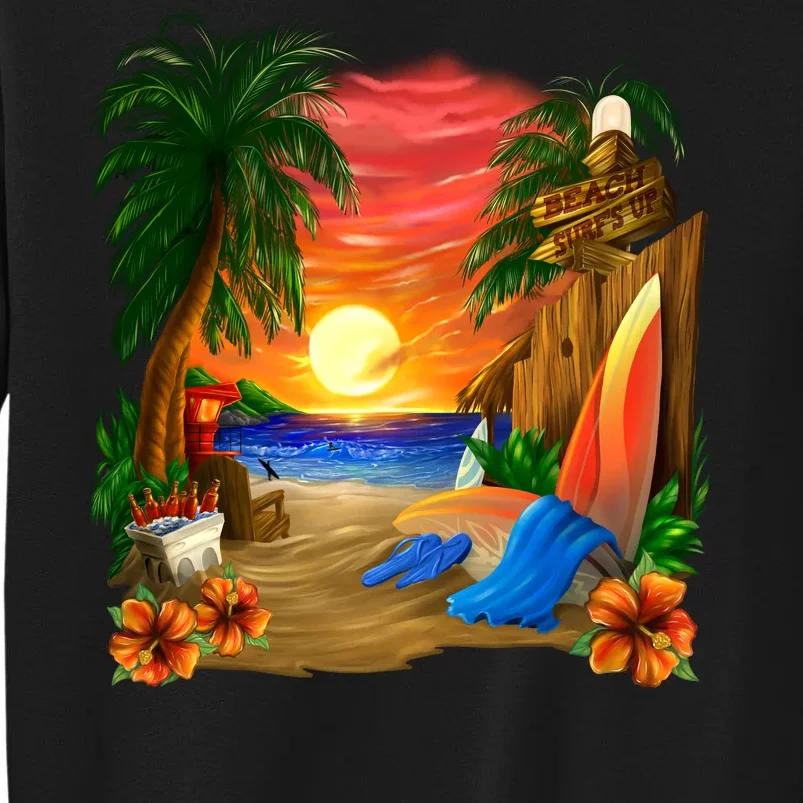 Day at the Beach Tall Sweatshirt