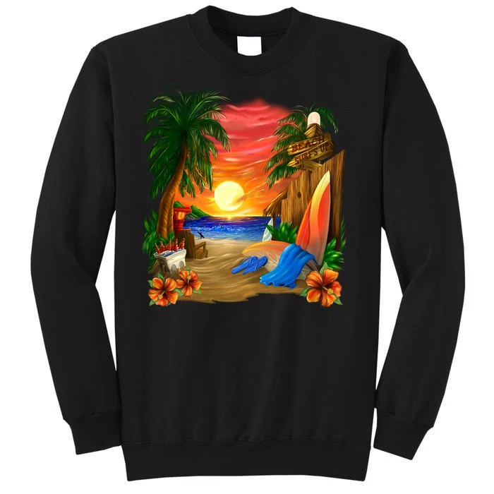 Day at the Beach Tall Sweatshirt