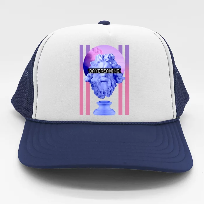 Day Dreaming Statue Trucker Hat