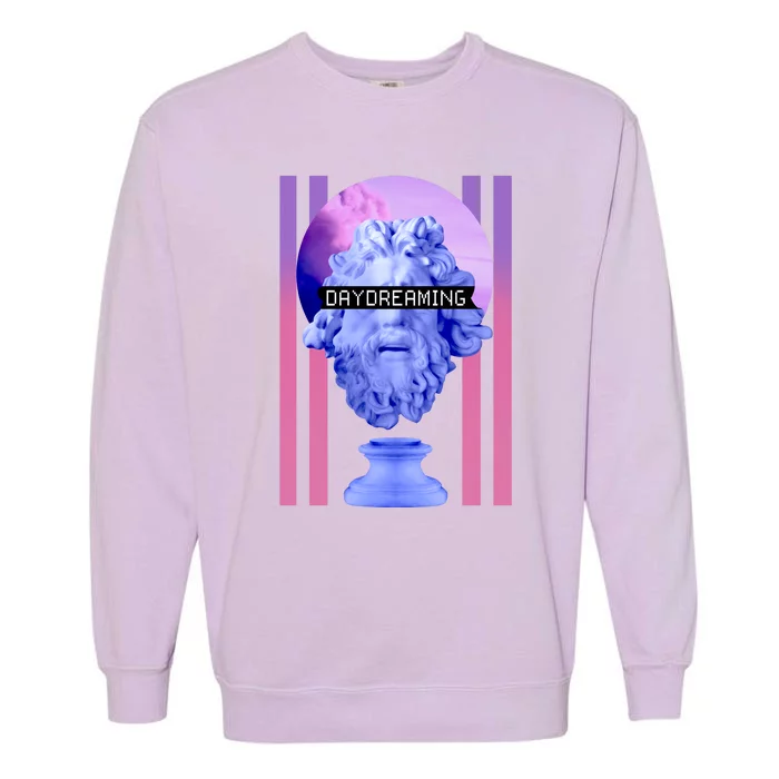 Day Dreaming Statue Garment-Dyed Sweatshirt