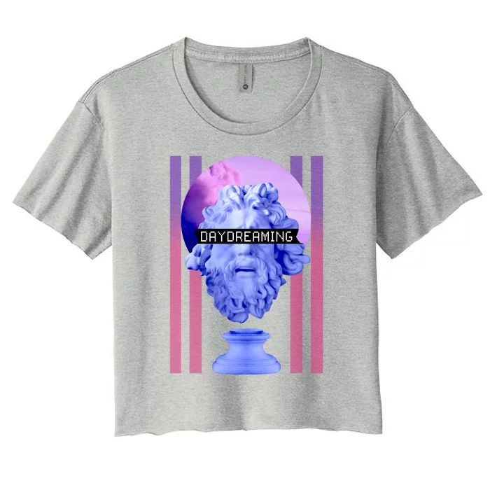 Day Dreaming Statue Women's Crop Top Tee