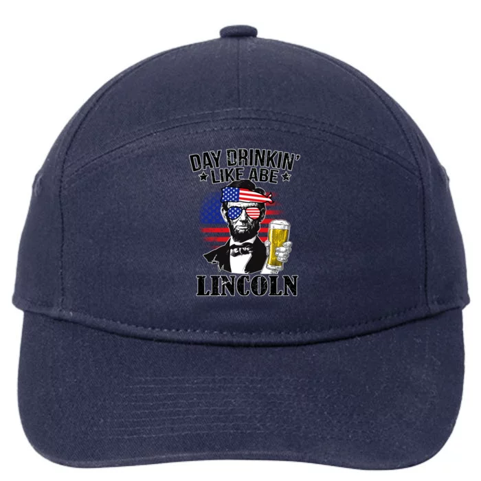 Day Drinkin' Like Abe Lincoln 7-Panel Snapback Hat