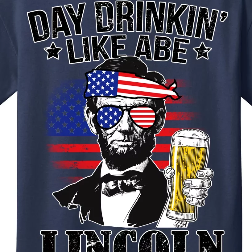 Day Drinkin' Like Abe Lincoln Kids T-Shirt