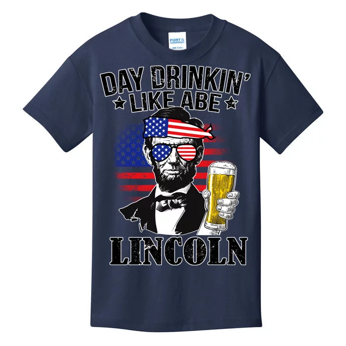 Day Drinkin' Like Abe Lincoln Kids T-Shirt