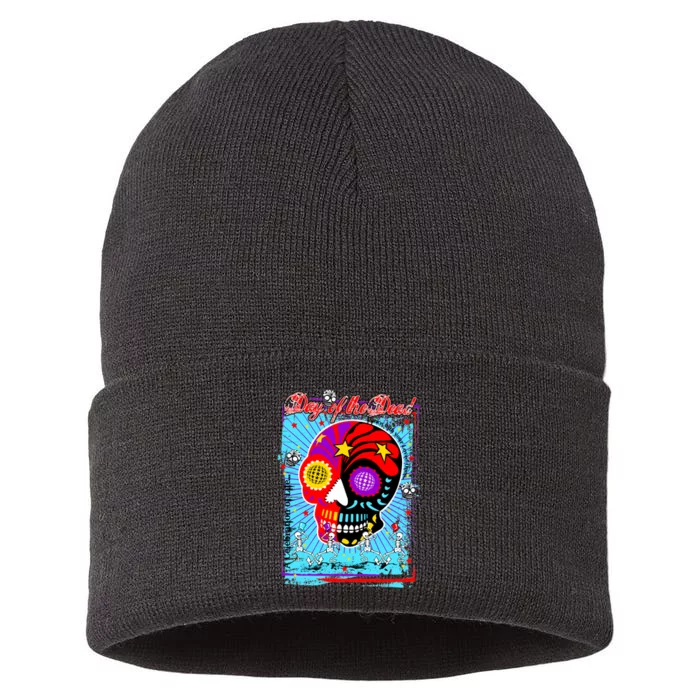 Day of the Dead Sustainable Knit Beanie