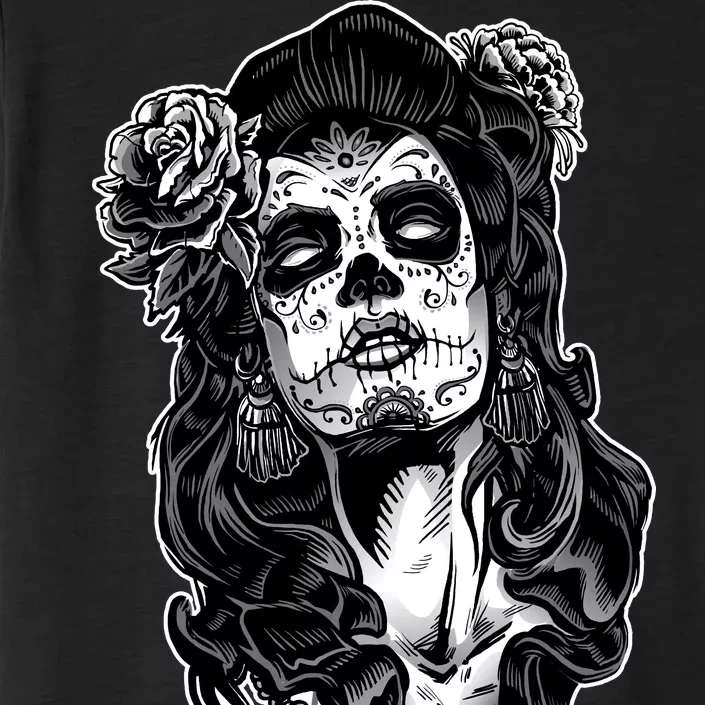 Day Of The Dead Beauty Skeleton ChromaSoft Performance T-Shirt