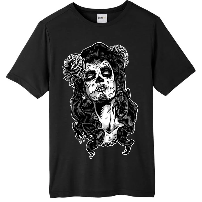 Day Of The Dead Beauty Skeleton ChromaSoft Performance T-Shirt