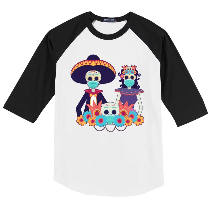 Day Of The Dead Dia De Los Muertos Quarantine Baseball Sleeve Shirt