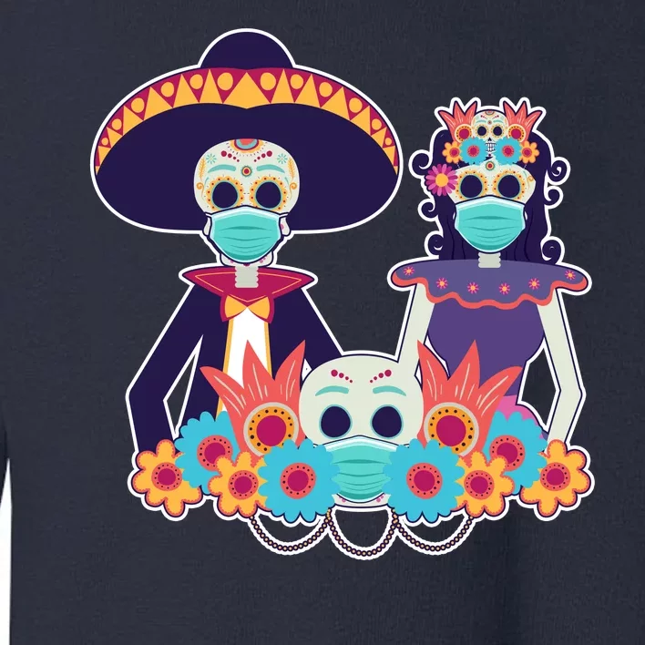 Day Of The Dead Dia De Los Muertos Quarantine Toddler Sweatshirt