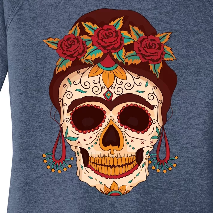 Day Of The Dead Female Women's Perfect Tri Tunic Long Sleeve Shirt