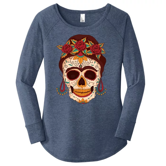 Day Of The Dead Female Women's Perfect Tri Tunic Long Sleeve Shirt