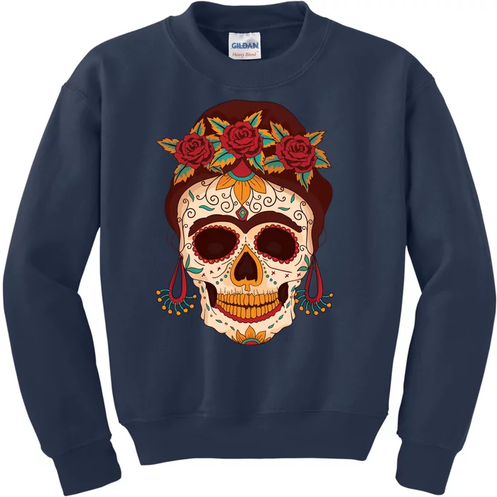 Day Of The Dead Female Kids Sweatshirt