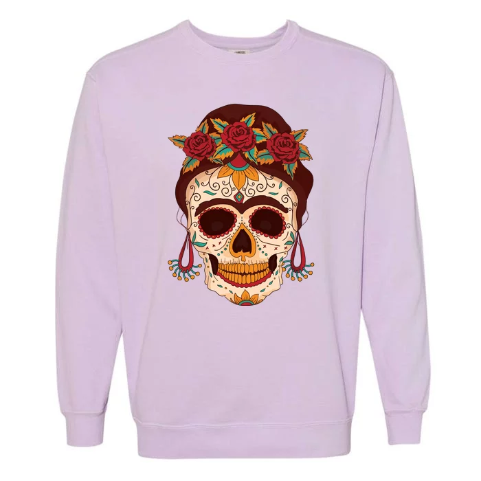 Day Of The Dead Female Garment-Dyed Sweatshirt