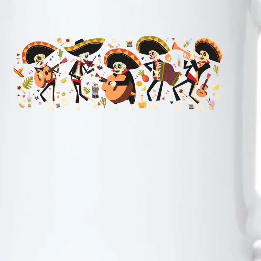 Day Of The dead Mariachi Black Color Changing Mug