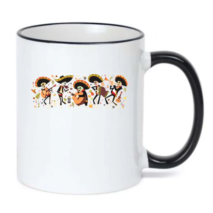 Day Of The dead Mariachi Black Color Changing Mug