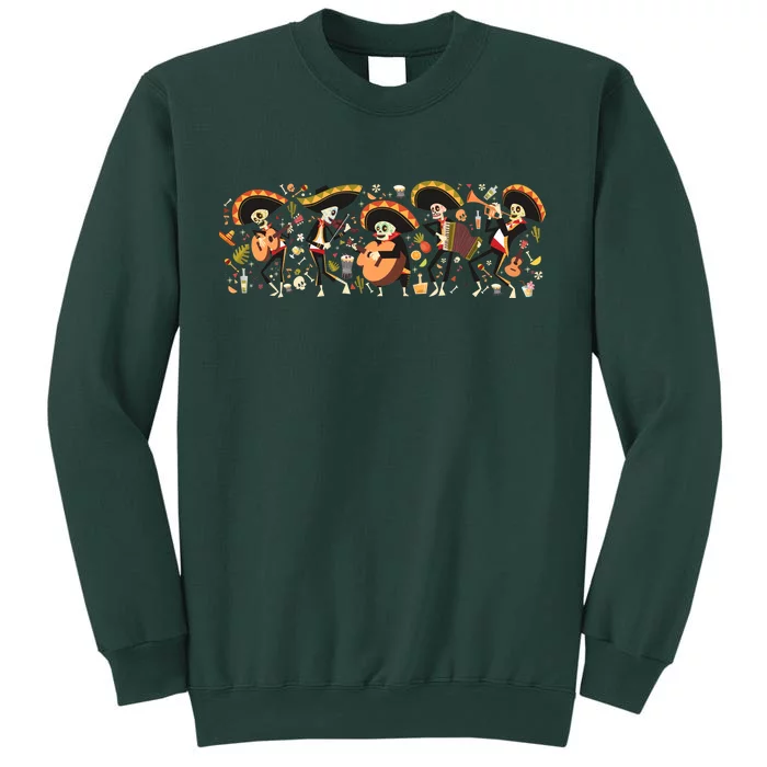 Day Of The dead Mariachi Tall Sweatshirt