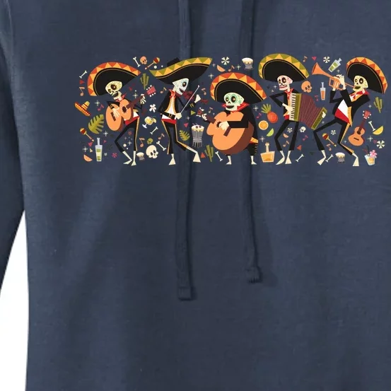 Day Of The dead Mariachi Women's Pullover Hoodie