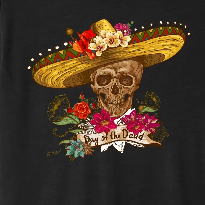 Day Of The Dead Mexican Skull ChromaSoft Performance T-Shirt