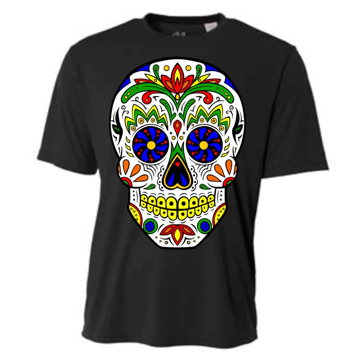 Day of the Dead Skull dia de los Muertos Cooling Performance Crew T-Shirt