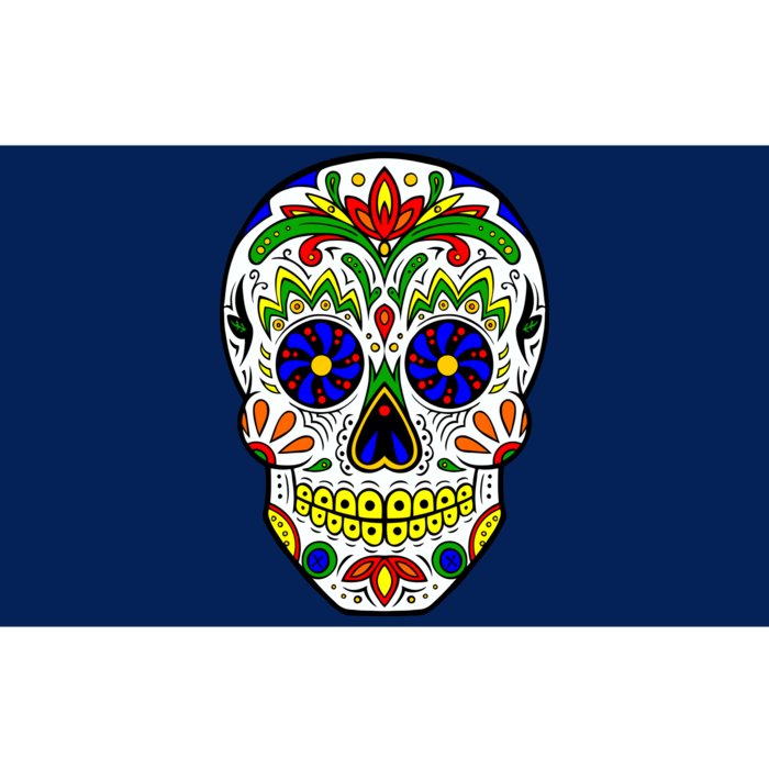 Day of the Dead Skull dia de los Muertos Bumper Sticker