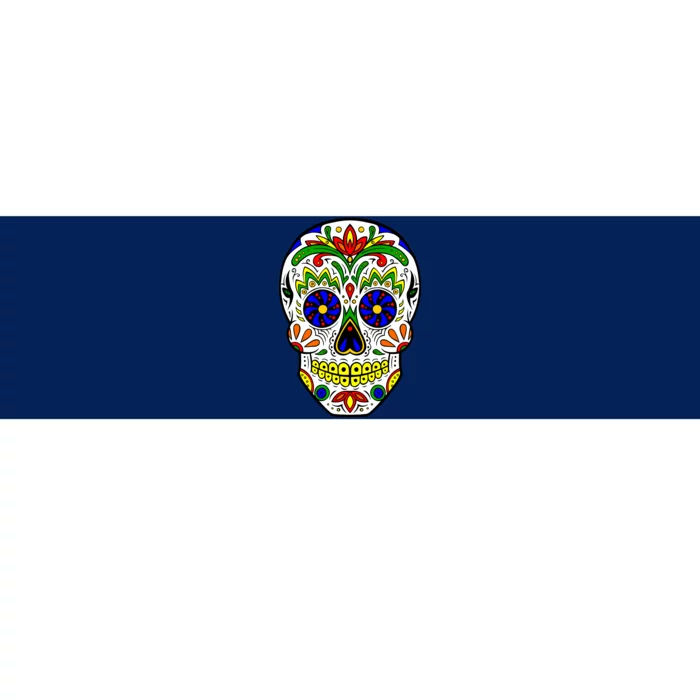 Day of the Dead Skull dia de los Muertos Bumper Sticker