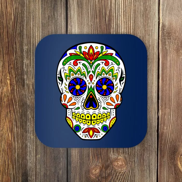 Day of the Dead Skull dia de los Muertos Coaster