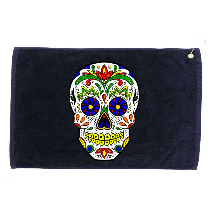 Day of the Dead Skull dia de los Muertos Grommeted Golf Towel