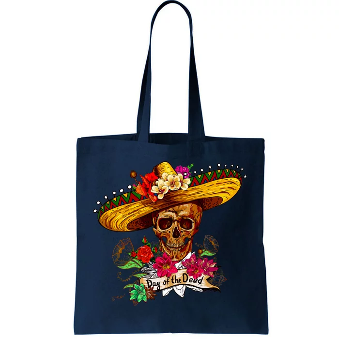 Day of the Dead Sugar Skull Sombrero Tote Bag