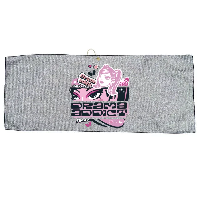 Drama Addict Y2K Diva Large Microfiber Waffle Golf Towel