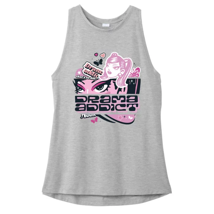 Drama Addict Y2K Diva Ladies Tri-Blend Wicking Tank