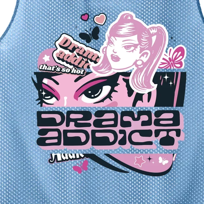 Drama Addict Y2K Diva Mesh Reversible Basketball Jersey Tank