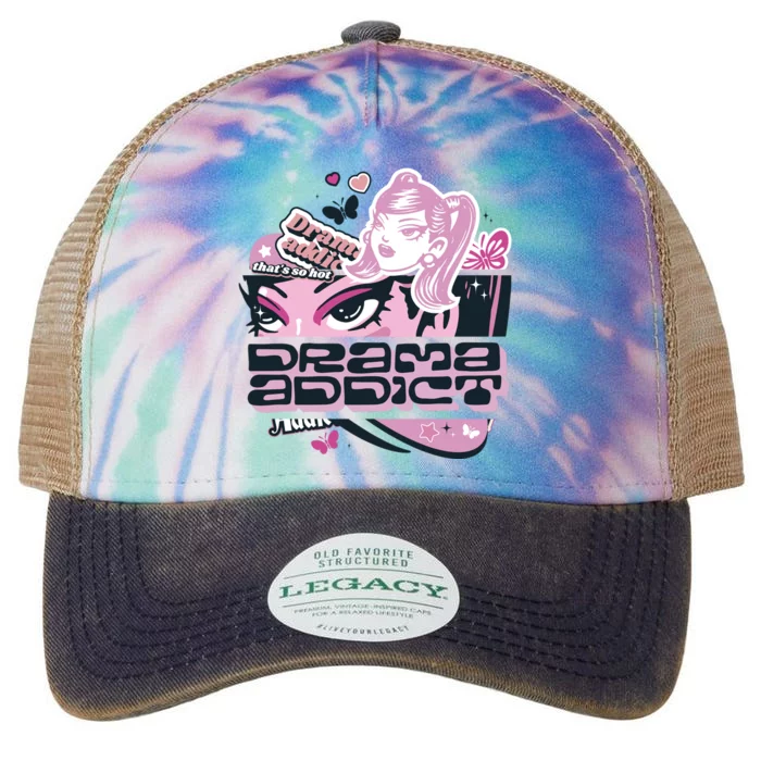 Drama Addict Y2K Diva Legacy Tie Dye Trucker Hat