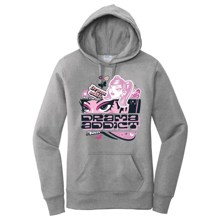 Drama Addict Y2K Diva Women's Pullover Hoodie