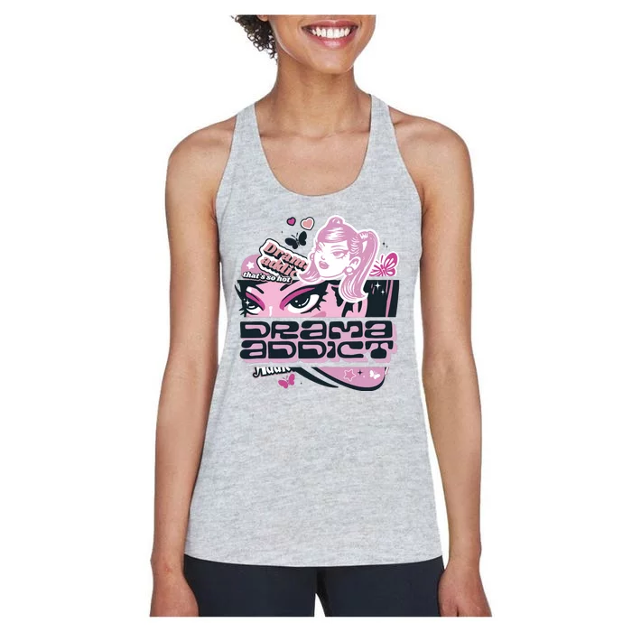 Drama Addict Y2K Diva Women's Racerback Tank