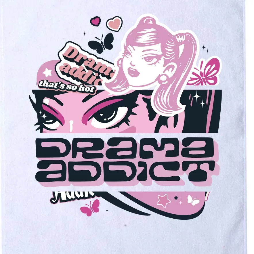 Drama Addict Y2K Diva Platinum Collection Golf Towel