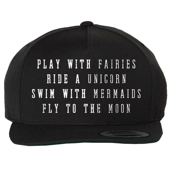 Daydreaming Fantasies Wool Snapback Cap