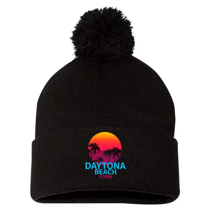 Daytona Beach Florida Pom Pom 12in Knit Beanie