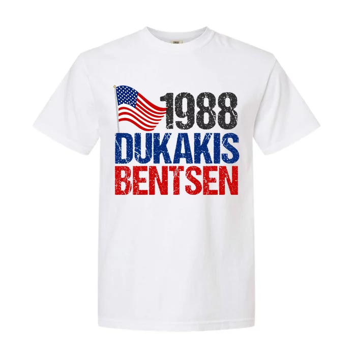 Dukakis Bentsen 1988 Retro Democrat Election Garment-Dyed Heavyweight T-Shirt